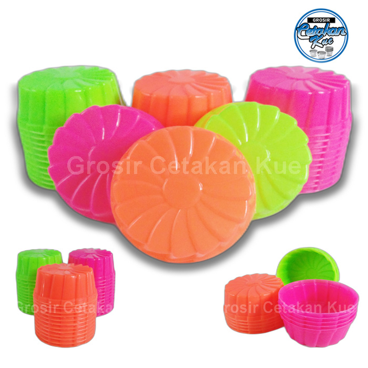 Cetakan Plastik Motif Bunga Kipas