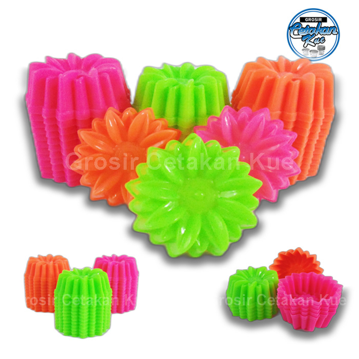 Cetakan Plastik Motif Bunga Lotus