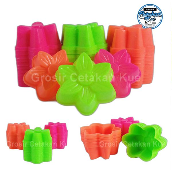 Cetakan Plastik Motif Bunga Tulip - Gambar 2
