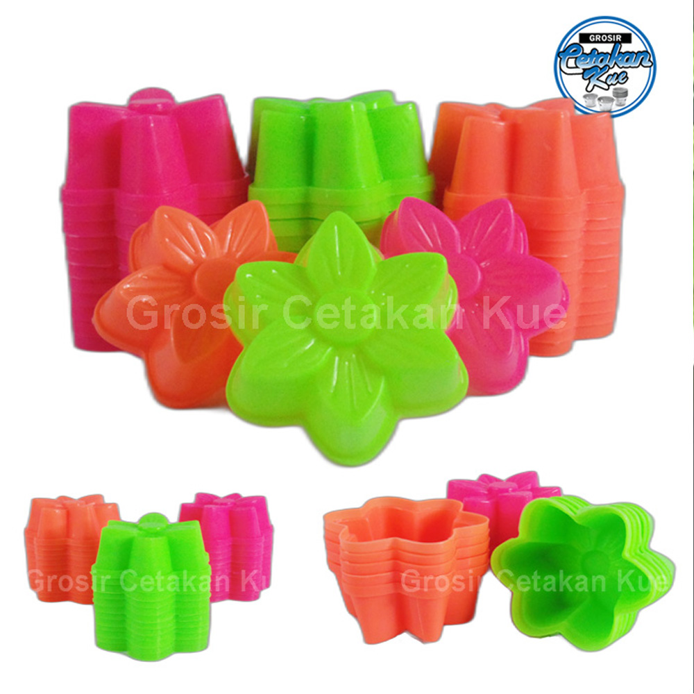 Cetakan Plastik Motif Bunga Tulip