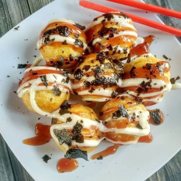 Cetakan Kue Takoyaki Lubang 25 Cor Alumunium - Gambar 2