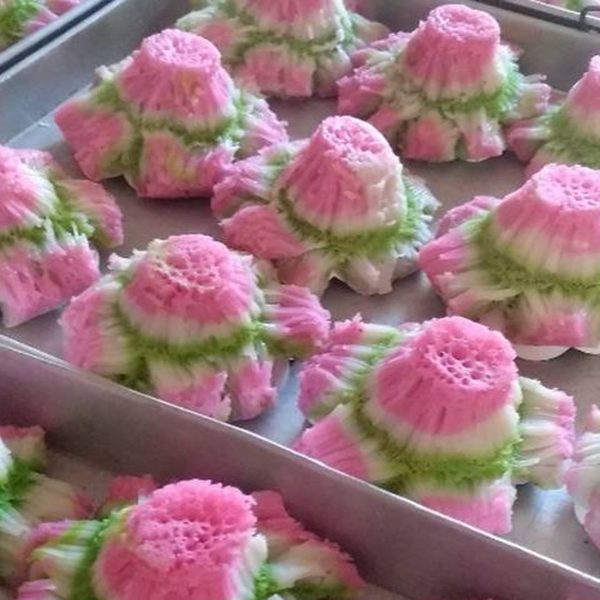 Cetakan Kue Bikang Lubang 7 Ada Kaki Cor Almunium - Gambar 2