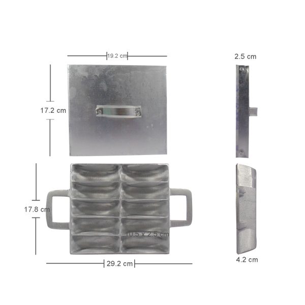 Cetakan Kue Pukis Lubang 10 Cor Aluminium Tebal - Gambar 3