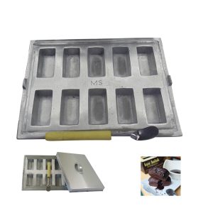 Cetakan Kue Pukis Bentuk Balok Cor Aluminium Tebal