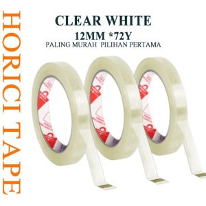 Lakban MEREK HORICI  Ukuran 12mm*72 yard BENING