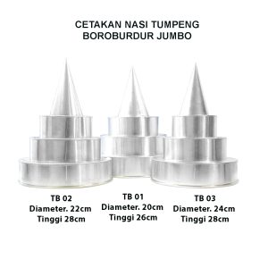 Cetakan Nasi Tumpeng Candi Borobudur Bundar Ukuran JUMBO