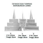Cetakan Nasi Tumpeng Candi Borobudur Kotak Ukuran JUMBO