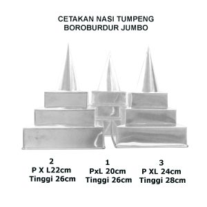 Cetakan Nasi Tumpeng Candi Borobudur Kotak Ukuran JUMBO