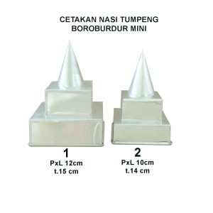 Cetakan Nasi Tumpeng Candi Borobudur Kotak Ukuran Mini
