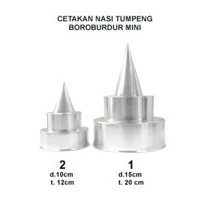 Cetakan Nasi Tumpeng Candi Borobudur Bundar Ukuran Mini