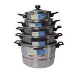 Panci / Dandang Nasi Tutup Kaca Bahan Stainless