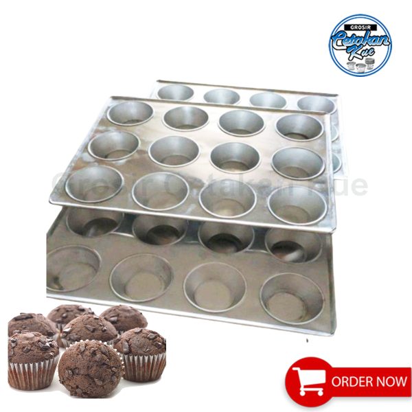 Loyang Cetakan Kue Sus Isi 12 Lubang  Buntu - Gambar 2