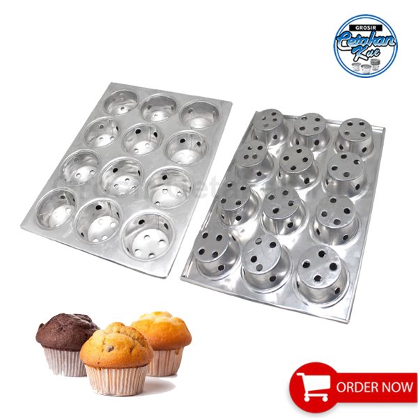 Loyang Cetakan Kue Sus Isi 12 Lubang  Lubang - Gambar 4