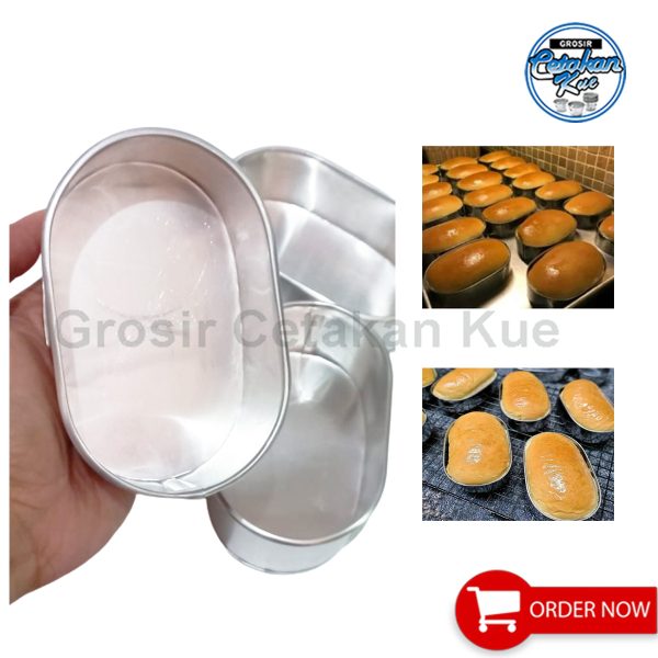 Loyang Kue Bentuk Oval ukuran Mini - Gambar 2