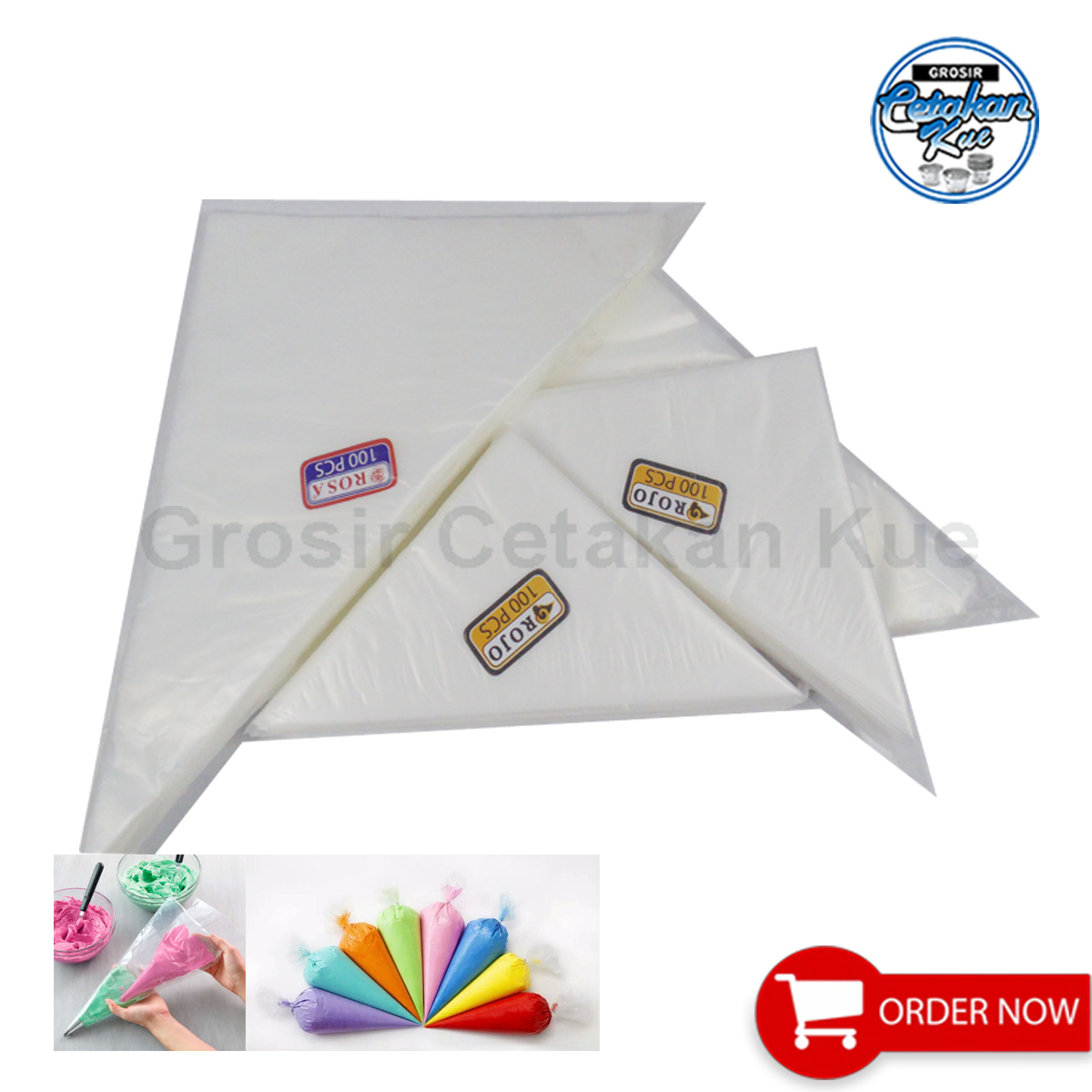 Plastik Contong / Piping Bag Ukuran Kecil