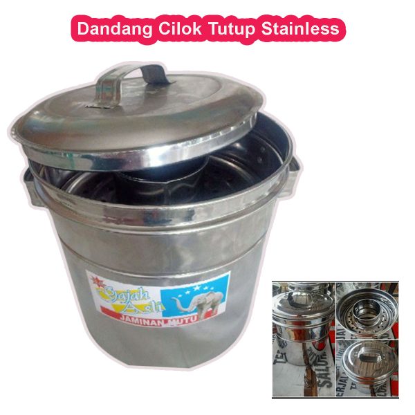 Dandang Cilok / Bakso Tutup Biasa Bahan Stainless - Gambar 4