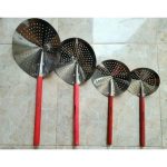 Serok Stainless / Peniris Gorengan Kayu Merah Aneka Ukuran