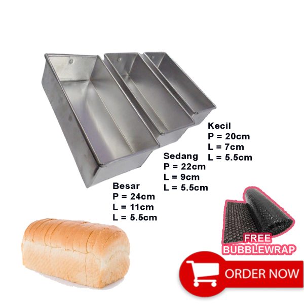 Loyang Roti Tawar Bata / Brownies - Gambar 3