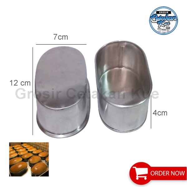 Loyang Kue Bentuk Oval ukuran Mini - Gambar 5