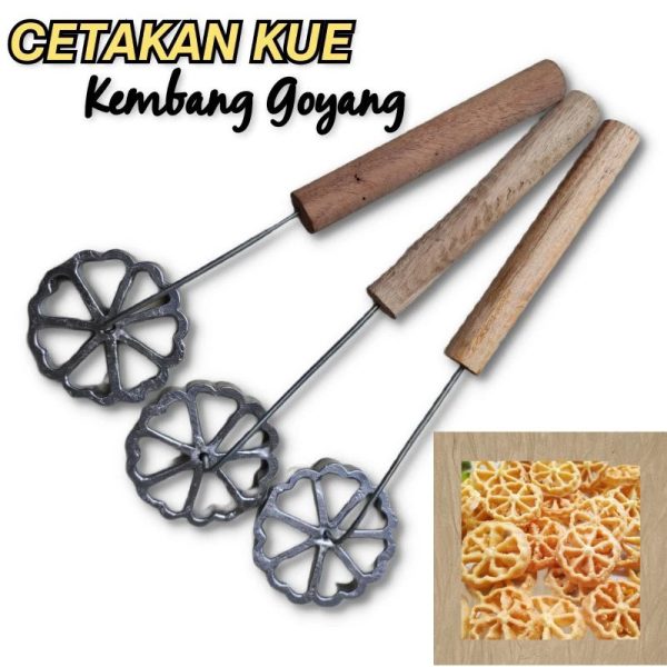 Cetakan Kue Kembang Goyang Bentuk Bunga