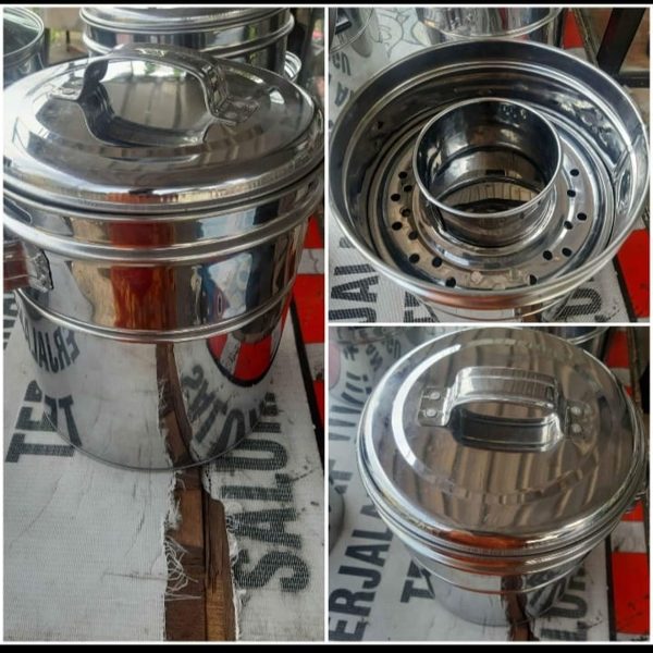 Dandang Cilok / Bakso Tutup Biasa Bahan Stainless