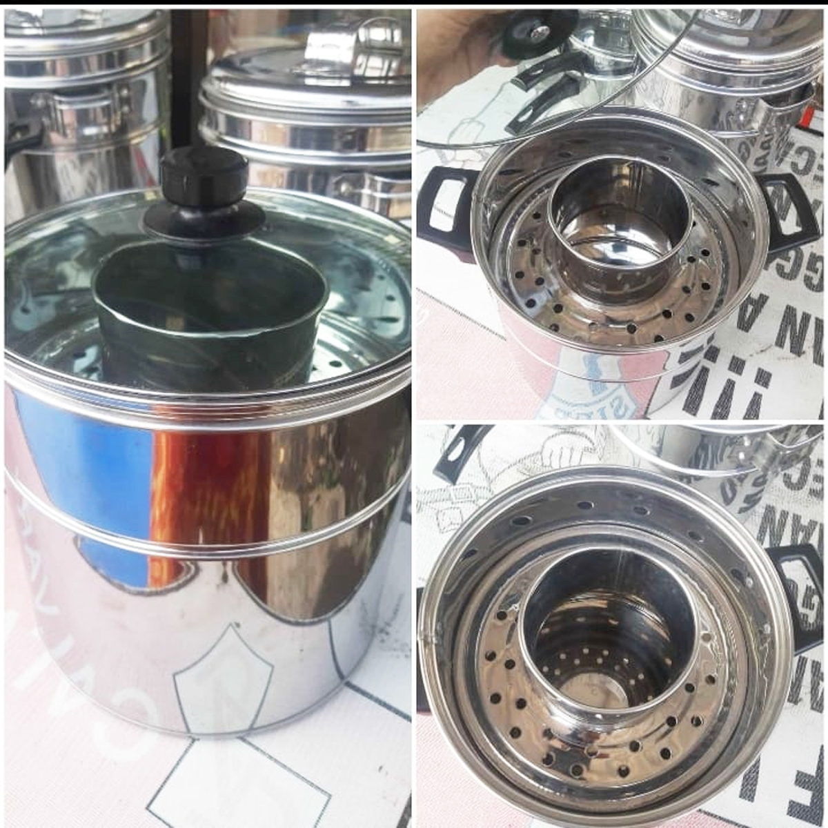Dandang Cilok / Bakso Tutup Kaca Bahan Stainless