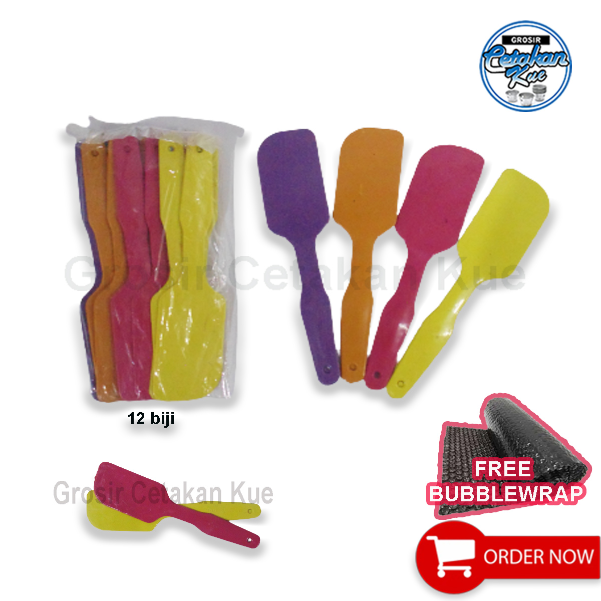 Spatula Oles / Solet Kue Bahan Plastik