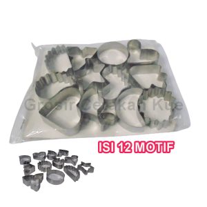Cetakan Kue Kering / Nugget / Nastar / Biskuit isi 12 Motif