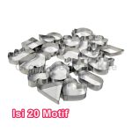 Cetakan Kue Kering / Nugget / Nastar / Biskuit isi 20 Motif