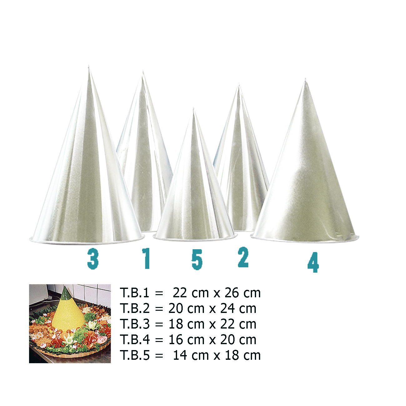 Cetak Nasi Tumpeng Model Kerucut Ukuran Besar