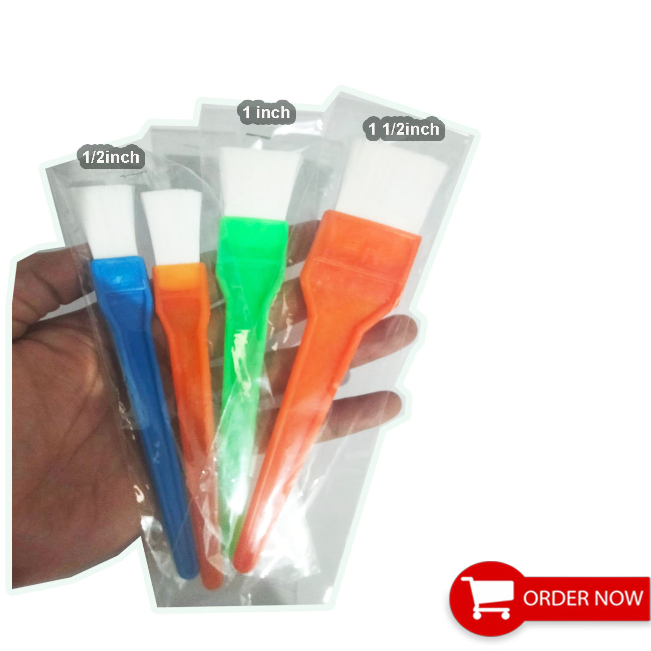 Kuas Oles Bahan Nylon Kue Roti Gagang Plastik