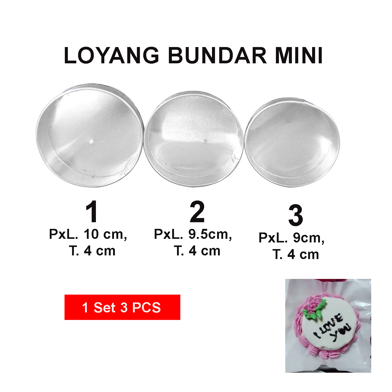 Loyang Motif Bundar Uk. Mini