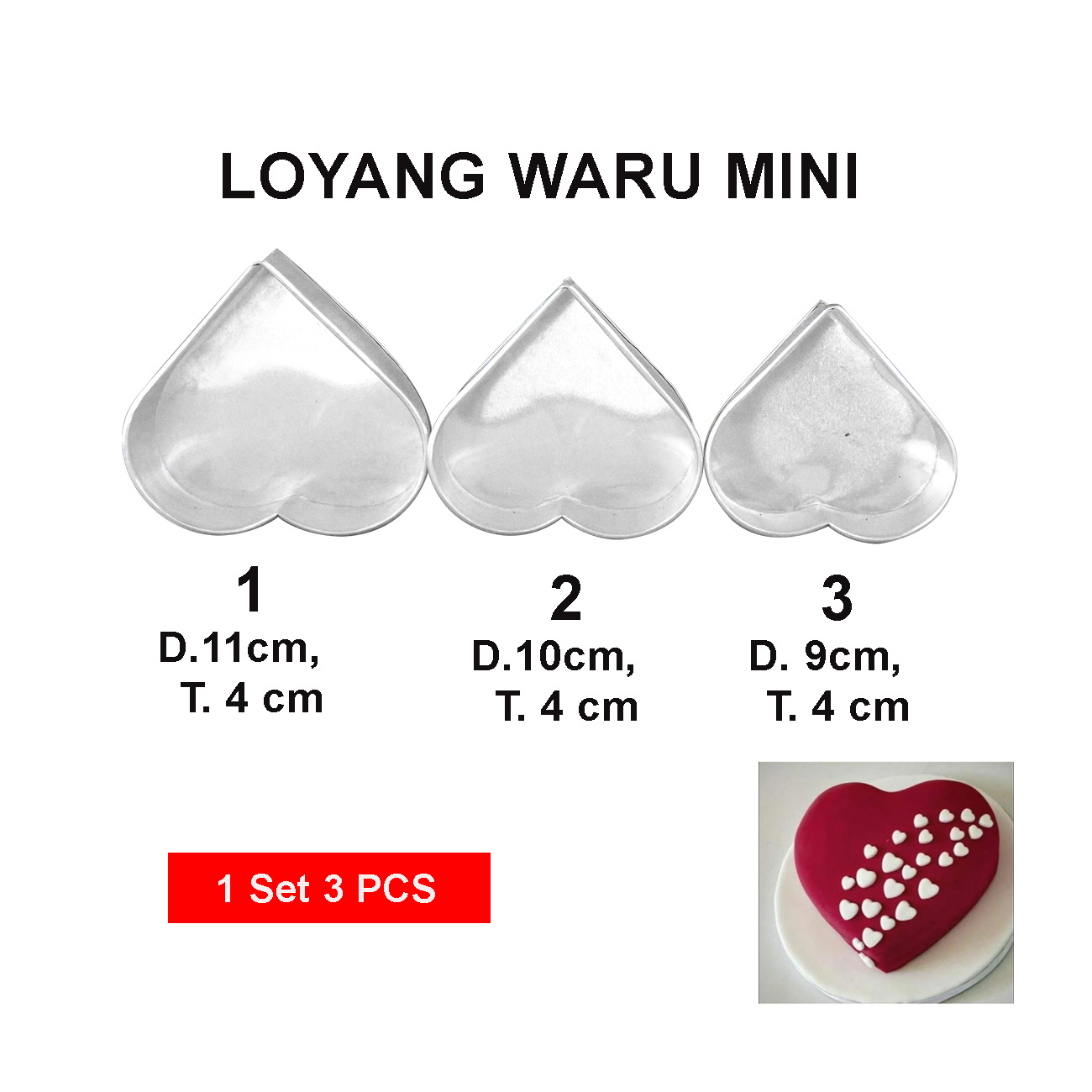 Loyang Motif Waru Uk. Mini