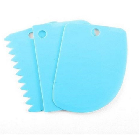 ISI 3 Model Scraper / Pemotong / Alat Dekorasi Cream