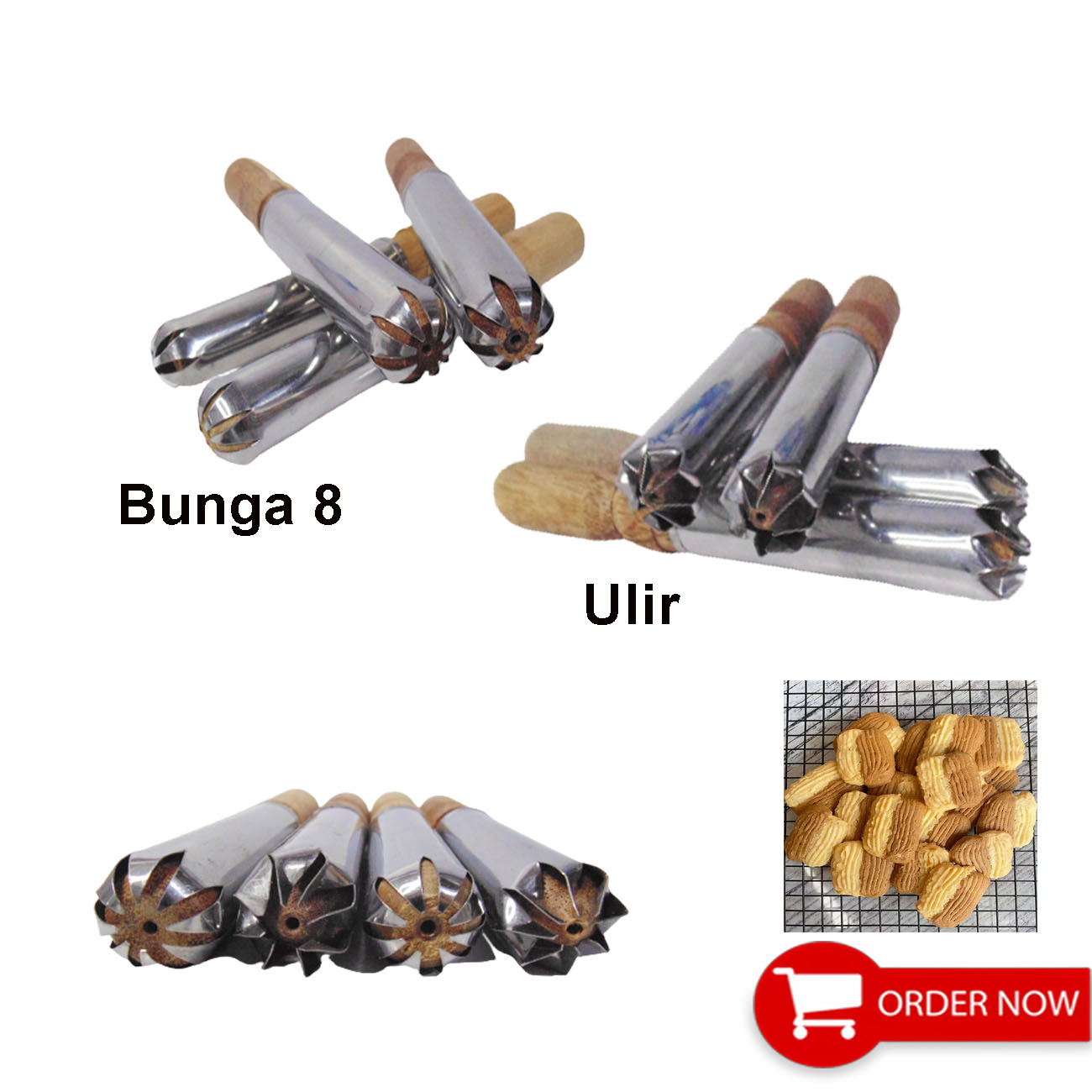 Cetakan Kue Sempret / Spuit dorong