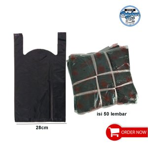ISI 50 LEMBAR - KANTONG KRESEK UK.28 X 48 CAP MANGGIS WARNA HITAM