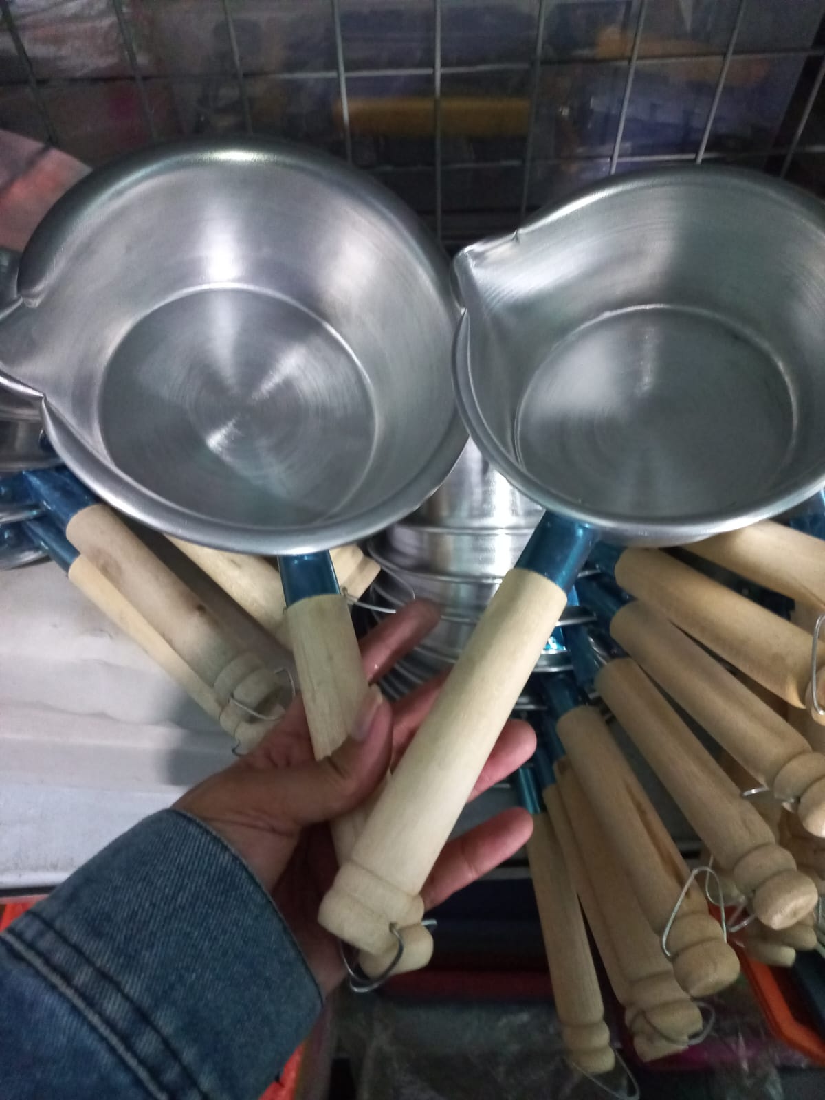 Panci Susu Aluminium Gagang Kayu