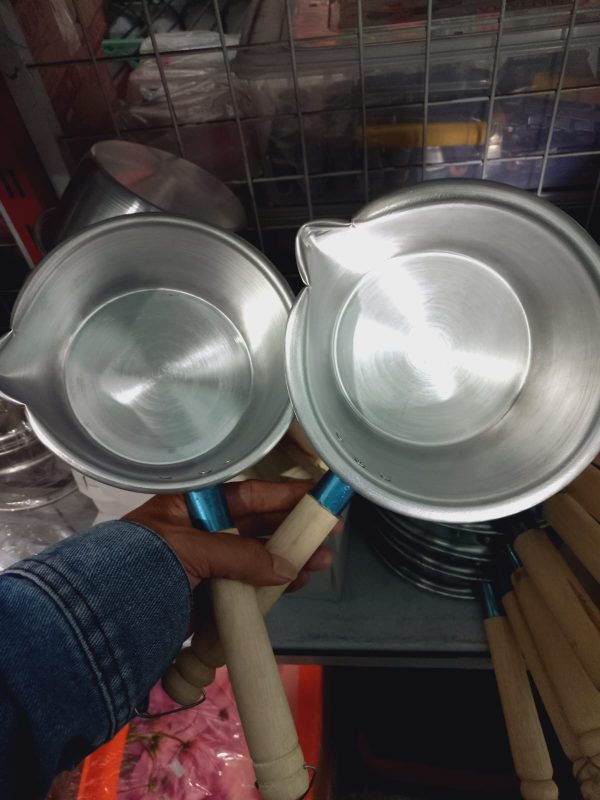 Panci Susu Aluminium Gagang Kayu - Gambar 3